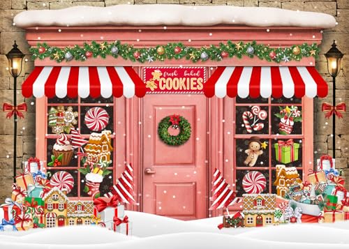 Toile de fond de Noël en sucre d'orge pour revivre la magie de l'enfance