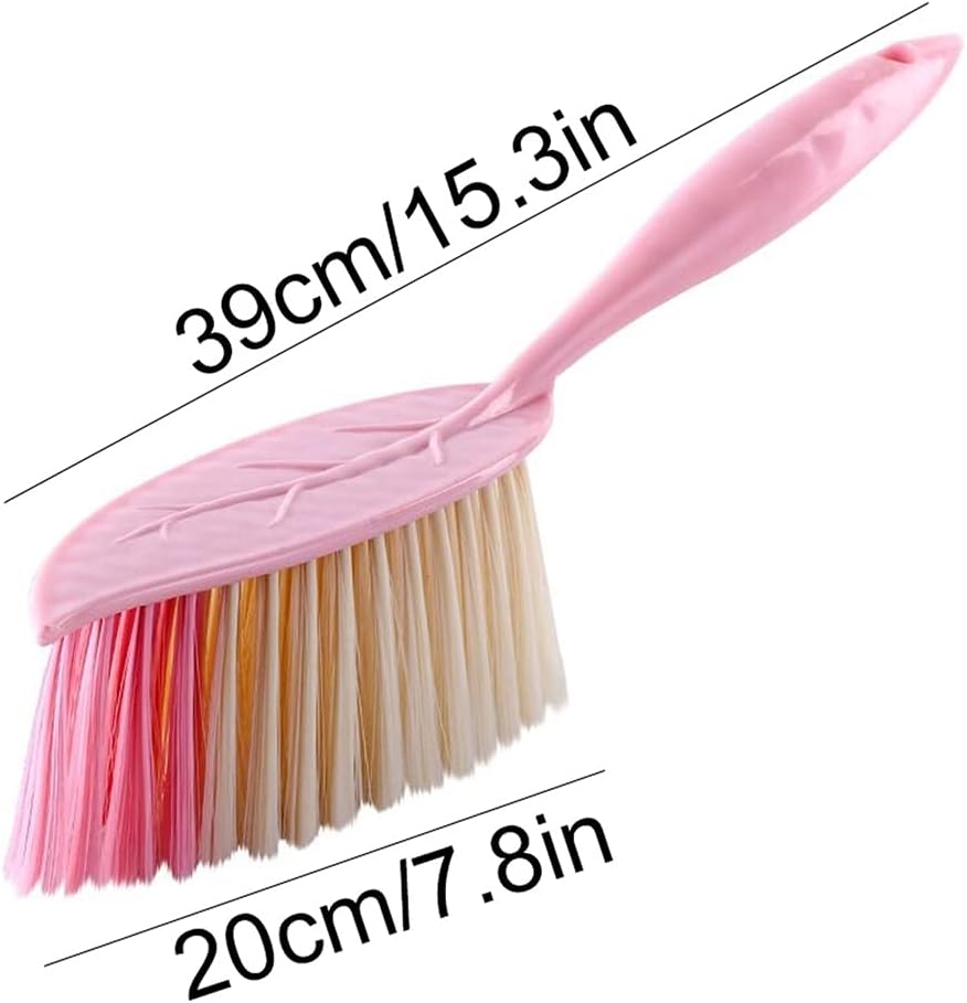 VALGRE Precipitator Multifunctional Cleaning Brush Suitable for Hotel Family Clothes Dust Hair Sofa Bed Sheets Bedspread Carpet Cleaning Hand Broom dust Catcher(Pink)
