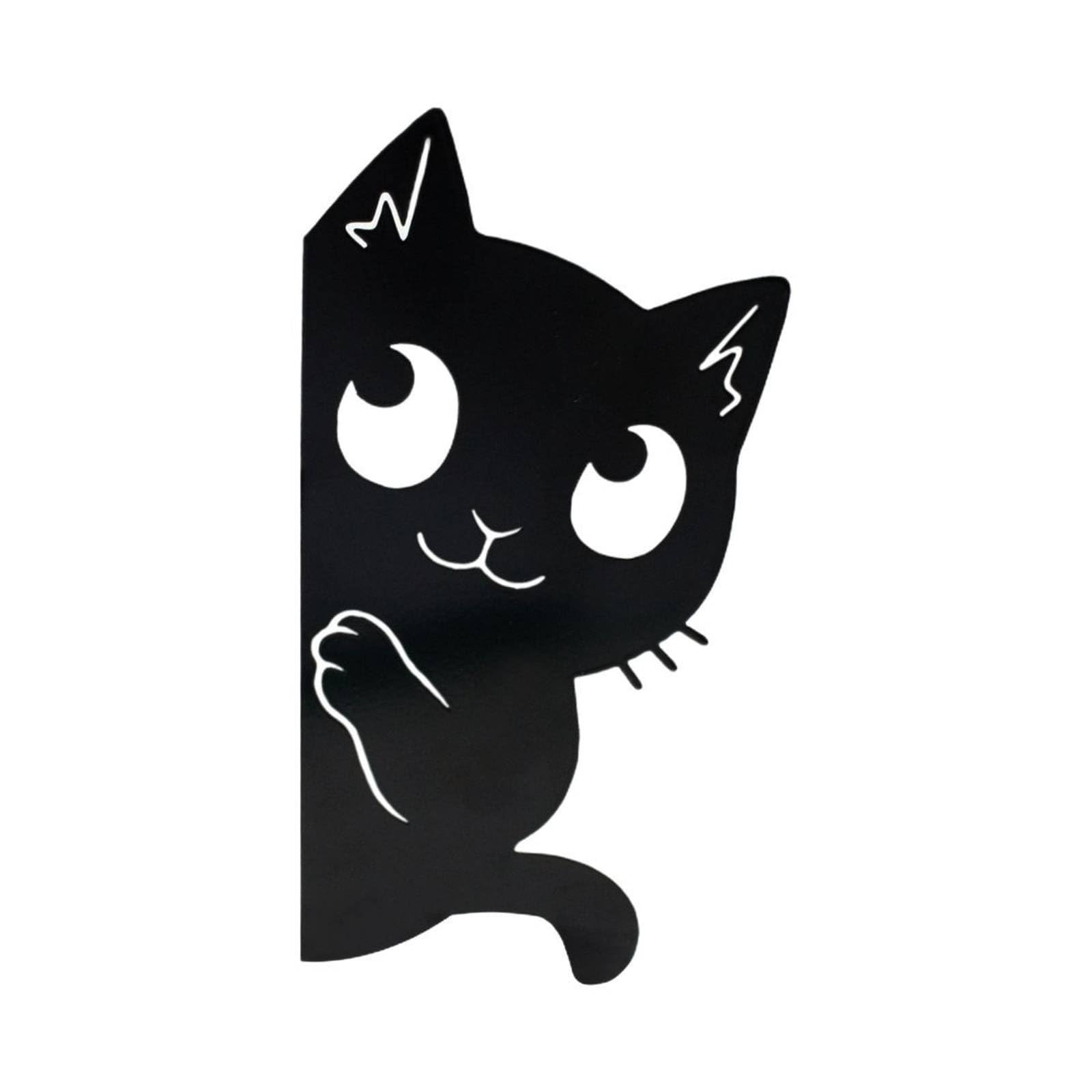 Whimsical Black Cat Garden Stake Weather-Resistant Peeking Cat Stake Easy to Use Rust-Proof for Outdoor, Patio, Hiding Black Cat|Ornaments-image-10