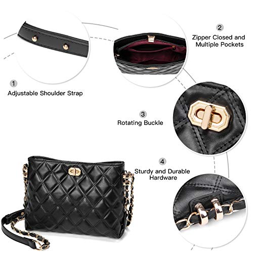 Image of Small Crossbody Bags for Women Purses Fashion Leather Lightweight Handbags Shoulder Bag