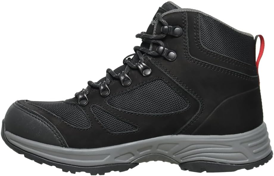 Propet Womens Cypress Round Toe Hiking Casual Boots Ankle Low Heel 1-2" - Black