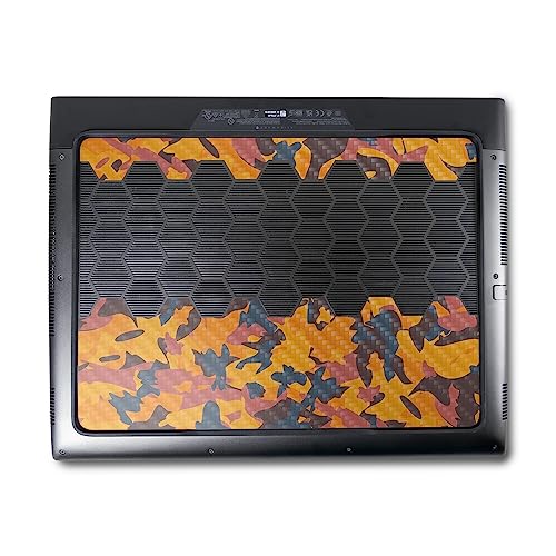 Image of MightySkins Carbon Fiber Skin Compatible with Alienware M18 R1 (2023) Full Wrap Kit - Autumn Camouflage | Protective, Durable Textured Carbon Fiber Finish | Easy to Apply | Made in The USA