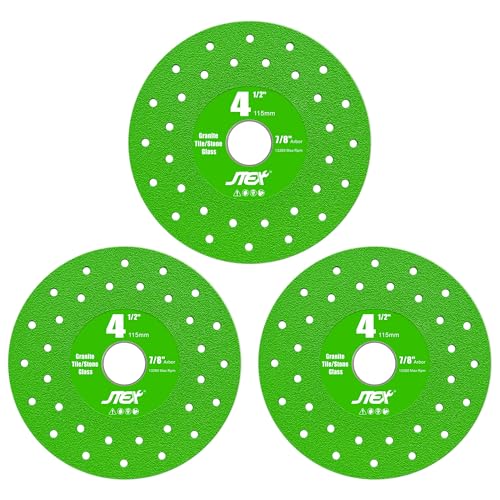 JTEX 4-1/2" Rock Slab Grinding Disc for Angle Grinder, 7/8"