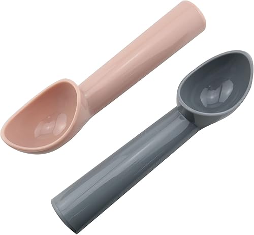 Miniatura 2 de Cucharas de plástico para helado, cucharas de frutas, cuchara de melón, sandía, accesorios de cocina, 4 colores (gris, rosa, azul, rosa)