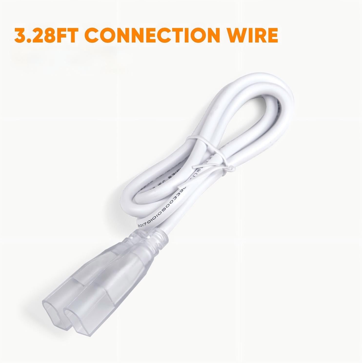 Shine Decor Connector and Connecting Wires for 7x14.5mm and 8x16mm LED Neon Rope Light