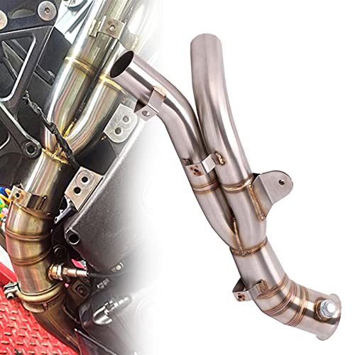 Silencieux d'échappement moto 51mm en inox pour Yamaha R1 2009-2014 décatalyseur middle pipe