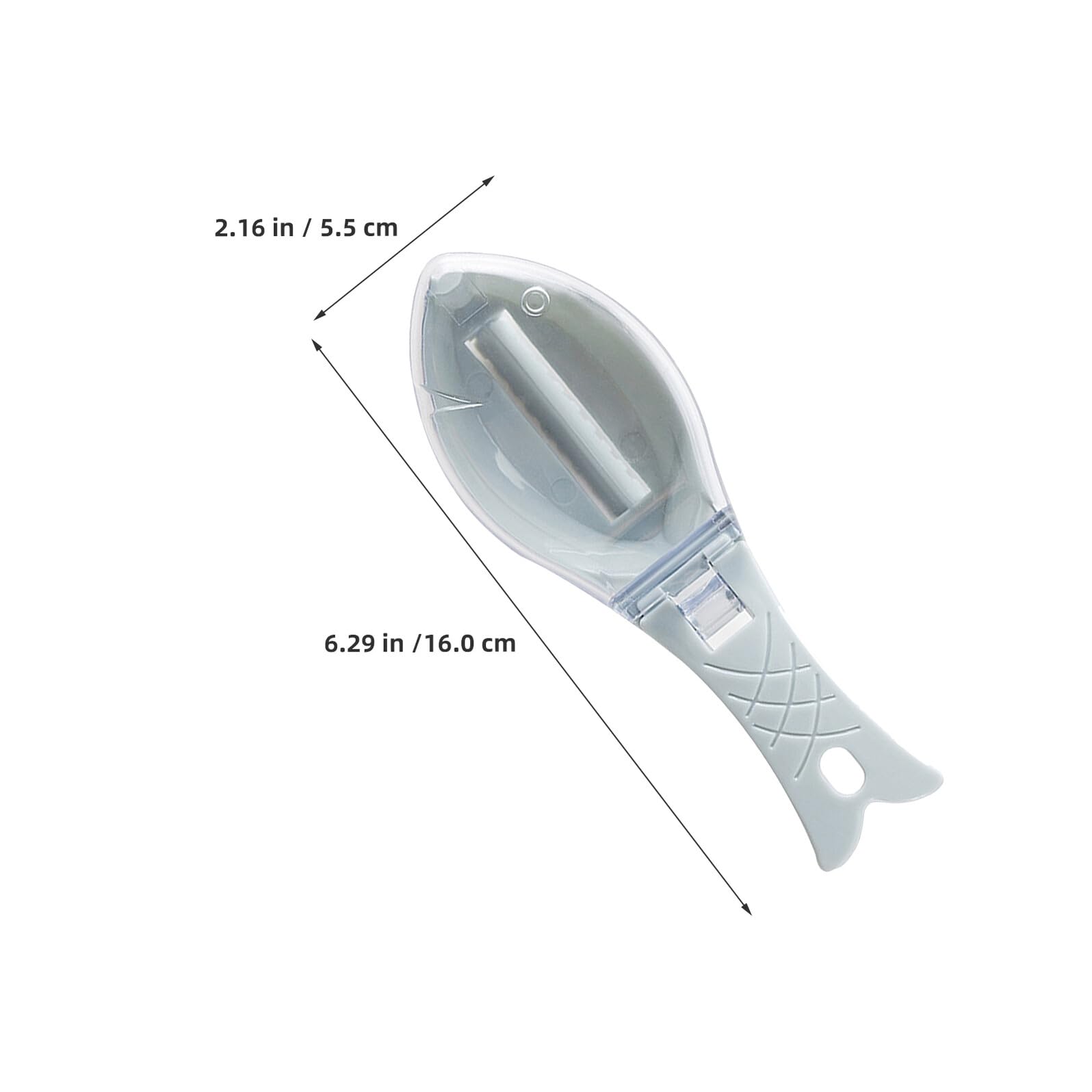 10 Pezzi Rimuovi Squame Pesce Portatile con Coperchio Strumento Manuale Ergonomico per Pulizia Rapida in Cucina e Ristoranti Adatto Vari Tipi di Pesce