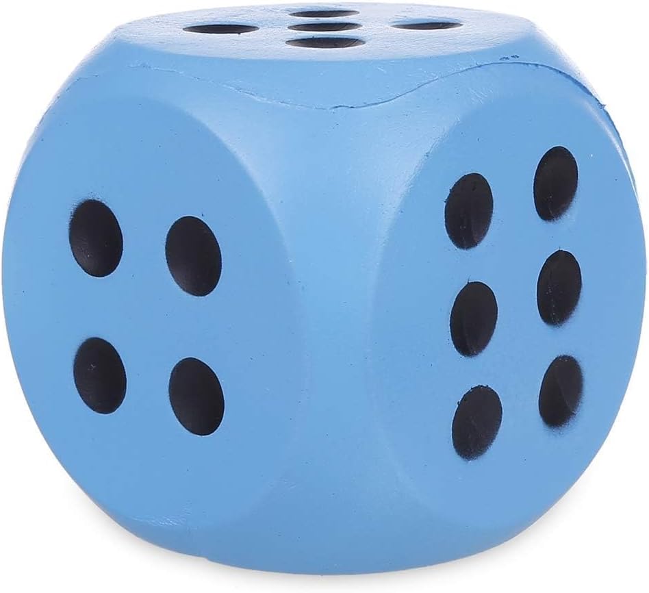 Anboor Squishies Dice Jumbo Slow Rising Scented Super Soft Squeeze Squishy Toys Stress Relief Present Collection (Blue, 9.5cm)