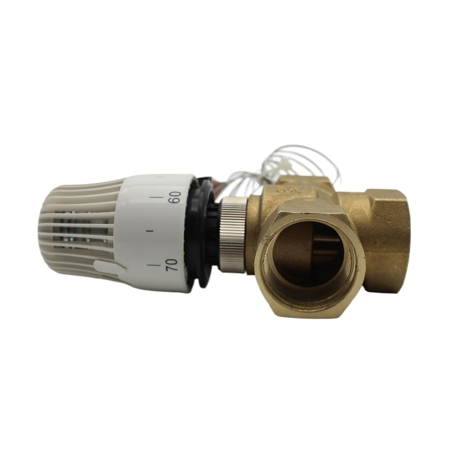 Energy Saving 30-70 Degree Control Floor Heating System Thermostatic Radiator Valve M30*1.5 Remote Controller 3 Way Brass Valve