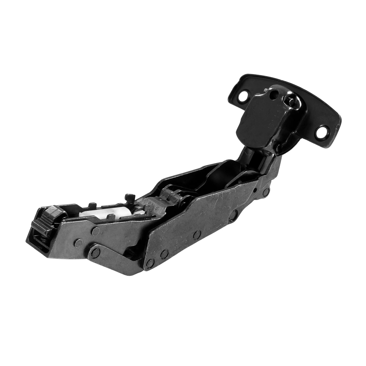 Wide Angle 165° Hinge Obsidian Black by Hettich Sensys 8657I, Overlay, Zero Protrusion, Integrated Silent System, Screw-On, Drilling Pattern (52mm x 5.5mm 9091767)