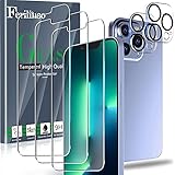 Ferilinso Designed for iPhone 13 Pro Screen Protector, 3 Pack HD Tempered Glass with 2 Pack Camera Lens Protector, Case Friendly, 9H Hardness, Bubble Free, 5G 6.1 Inch, Easy Installation