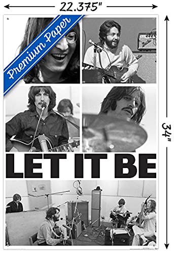 The Beatles Let It Be póster de pared musical para decoración de salones 3