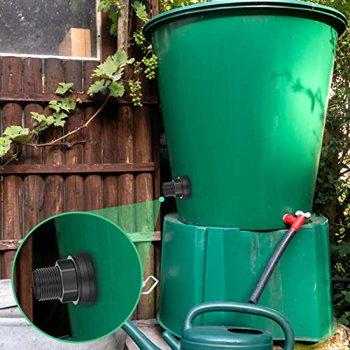 4 Pack Pvc Bulkhead For Rain Barrels 3/4" Male 1/2" Female, Winspeed Double Threaded Bulkhead Water Tank Connector With Thick Silicone Seal Water Tank Pvc Connector Adapter For Pools, Aquariums, Tub #TOP4