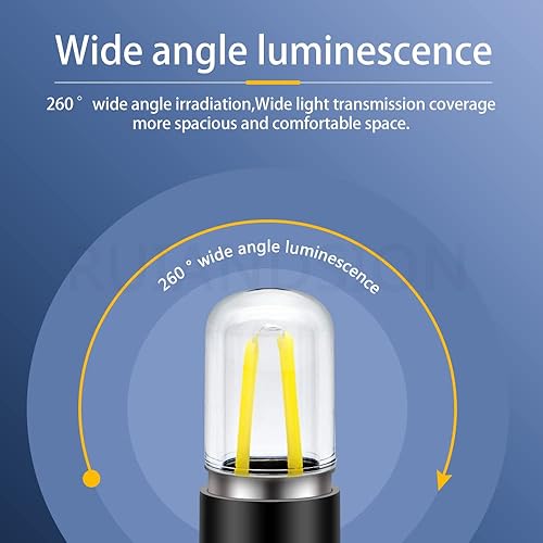 Miniatura 5 de Ruiandsion Bombilla LED Z187 T170 para microondas, color blanco, 110 V, 125 V, 130 V, 110-130 V, equivalente a 20 W, 20 W, repuesto para luz de