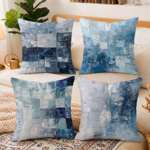 Housse de coussin imperméable 45x45 anti-tache pour canapé extérieur - 6