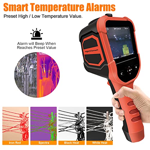 Image of BTMETER Thermal Imaging Camera Gun, Infrared Temperature Imager 300,000 Pixels with 220 x 160 IR Resolution 6G Image Storage Measure Temp -4F~626F