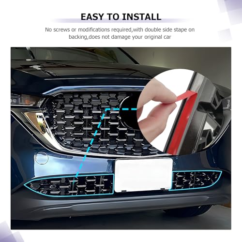 Image of LUWU Front Grill Mesh Compatible With 2022 2023 2024 2025 Mazda CX-5 Front Mesh Grill Inserts Trims Front Mesh Grille Cover Guard for 2024 2025 Mazda CX5 Car Exterior Accessories ABS Material, 2PCS