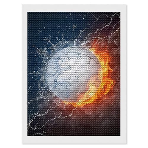 Kit broderie diamant 5D volleyball idée cadeau originale pour anniversaire et ados