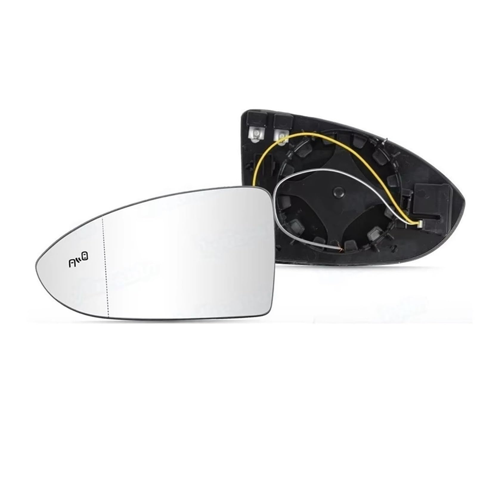Cristal de espejo lateral para VW Golf 7 MK7 con base calefactable 3