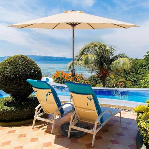 Toile pour parasol de terrasse gris 3.5m idéale pour les repas d'été