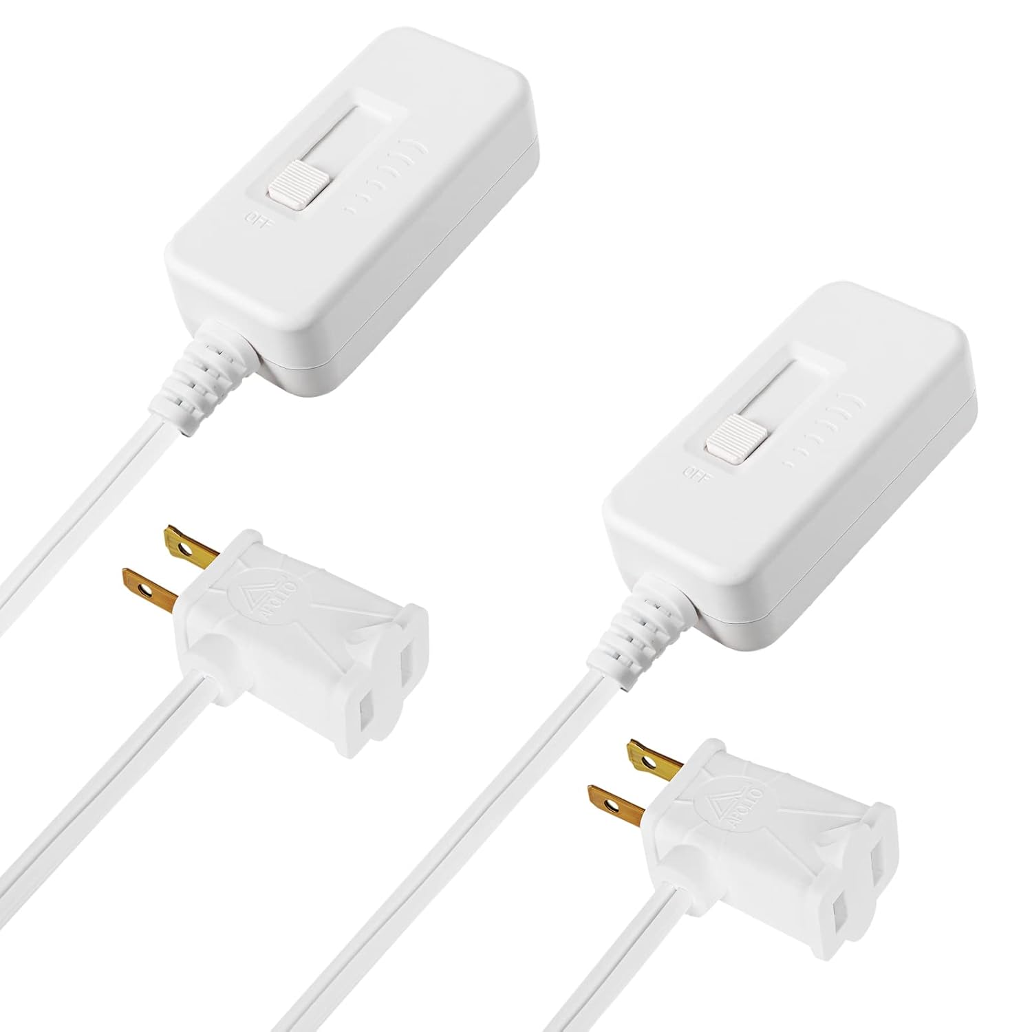 DEWENWILS Table Lamp Dimmer Switch for Dimmable LED/CFL Lights and Incandescent Bulbs, Full Range Slide Control, 6.6 ft Extension Cord, UL Listed, White, 2 Pack: Tools & Home Improvement