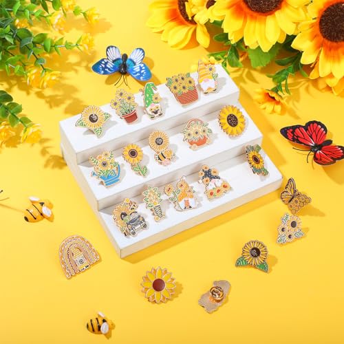 Image of Ceenna 100 Pcs Enamel Pins Bulk Lapel Pins Brooches Decoration Gift for Backpack Clothes Women Mothers Teachers Nurse