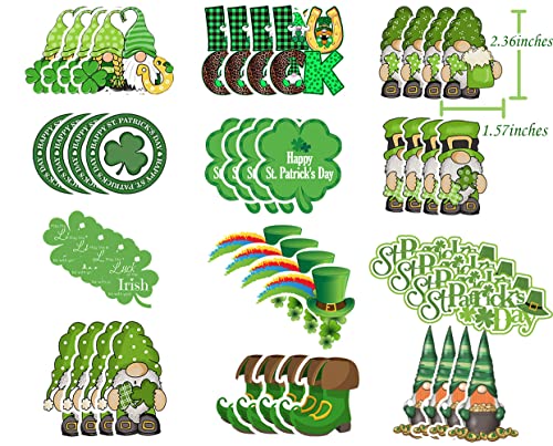 St. Patricks Day Cupcake Wrappers And Toppers - Saint Patrick's Day 48Pcs Shamrock Cupcake Liners And Cupcake Picks, Paper Cups For Irish Festival Luck Party Supplies, Decoration Gift #TOP5