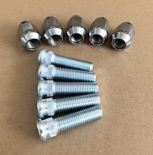 Pernos de rueda M12x1.50 de 47.2mm tuercas 610-547 para Dodge y Jeep 08-13 4
