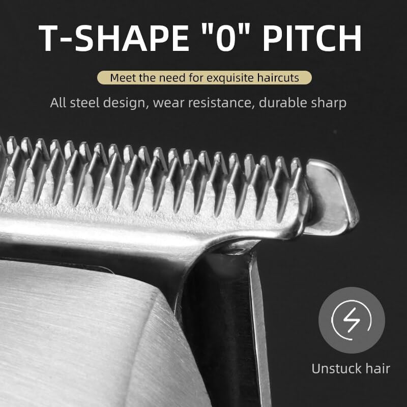 Electric Barber Full Metal Professional Hair Trimmer for Men Beard Hair Clipper Finishing Hair Cutting Machine