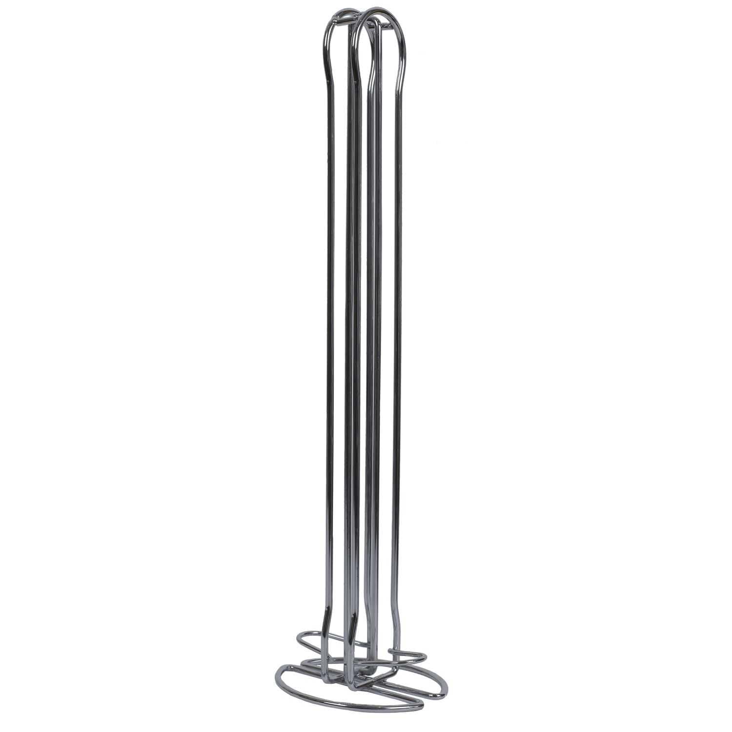 COOK CONCEPT, KA6299, uchwyt na kapsułki kompatybilny z Nespresso, elegancki i praktyczny schowek na kapsułki, ergonomiczny kształt, nowoczesne metalowe wykończenie, 375 x 10 x 9 cm, srebrny