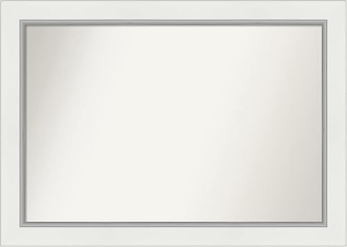 Miniatura 23 de Amanti Art Espejo de pared blanco de 30 x 42 pulgadas, espejo de baño rectangular blanco para decoración de pared de sala de estar, marco Parlor
