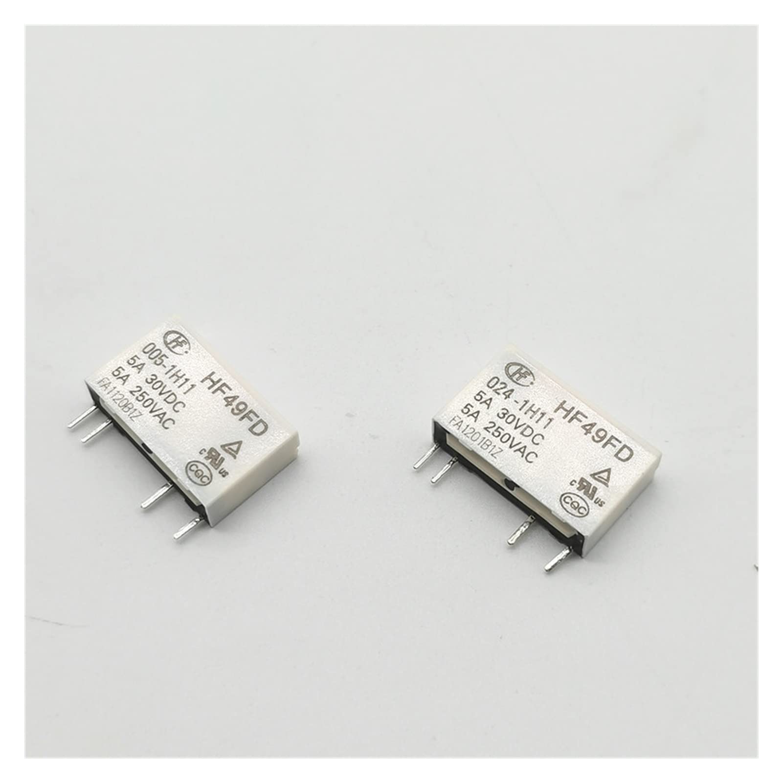 2PCS Industrielle Elektronische Leiterplatte DIY Relais hf49fd-005 012 024 1H11 1h11t 1h12 T 4 pin 5A 5V 12V 24 V Ersatzteile