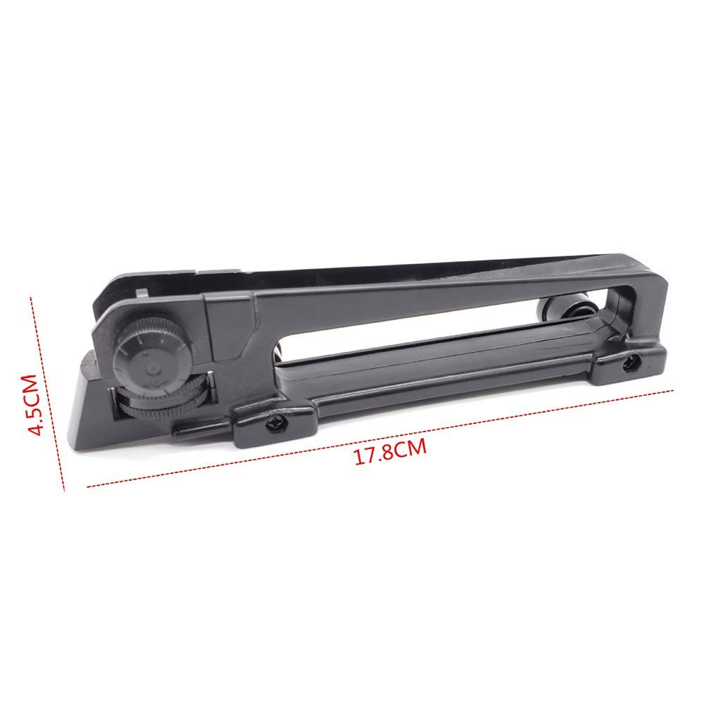 M4 M16 AR15 Poignée de Transport Amovible avec Double Ouverture A2 Rétroviseur Picatinny Rail 20mm Standard Top Rail Base