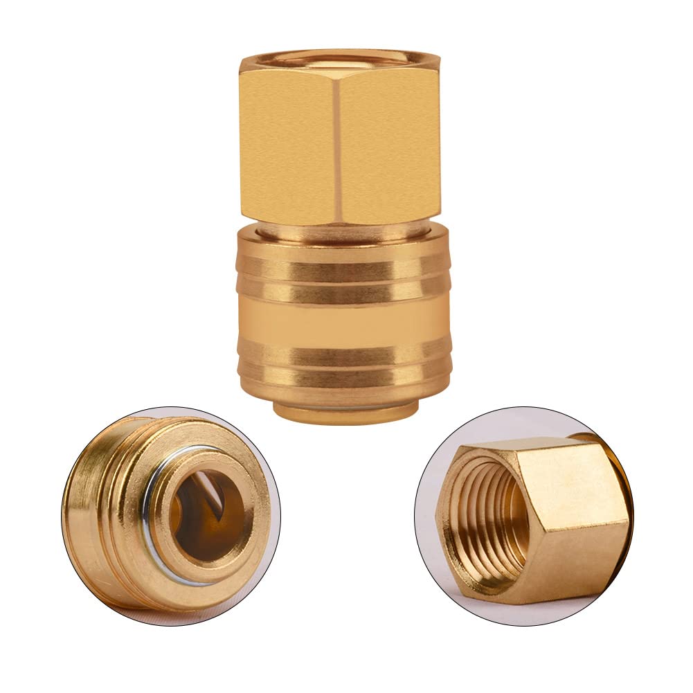 4 PCS 12 mm Barb x 1/2 Femmina Connettori per Tubi in Ottone, Raccordi per Tubo in Ottone 1/2 Pollice con Filettatura Femmina e Ugello da 12mm
