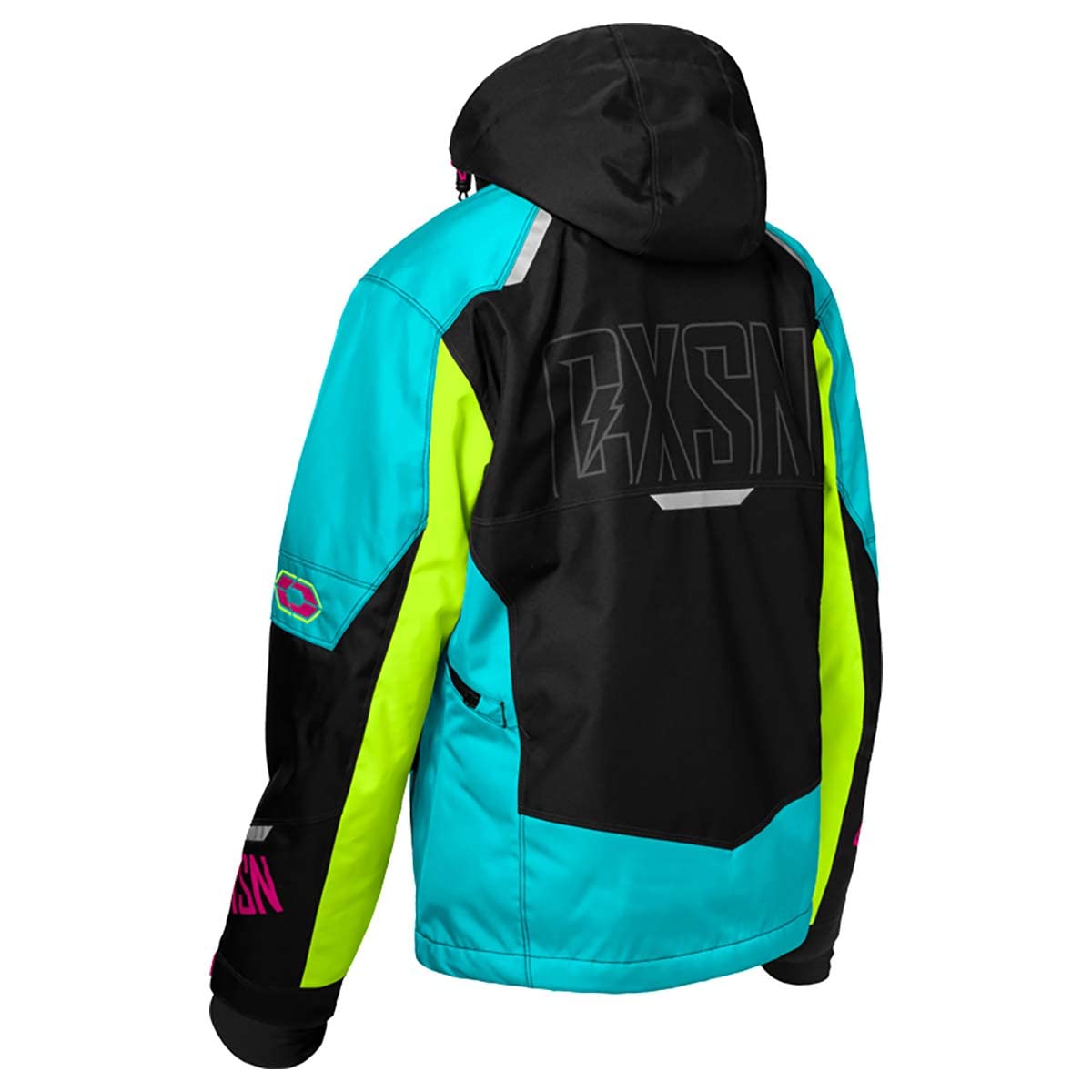 Castle X Women's Strike G5 Jacket (Turquoise/Black/Hi-Vis - Medium)
