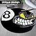 HYPEECE Angry 8 Ball Round Rug, 32