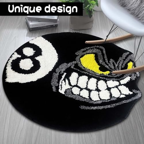Tapete redondo Angry 8 Ball, 61 cm, suave y antideslizante miniatura 5