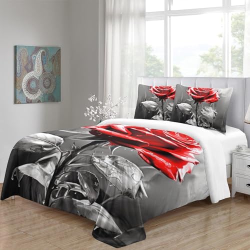 Parure de lit king super douce housse de couette imprimée 3D de qualité - 5
