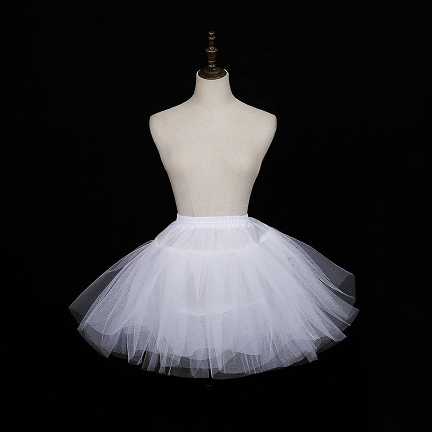 Tulle Underskirt for Women Girls Petticoat Underskirt Hoopless Crinoline Slips Crinoline Skirt for Tutu White