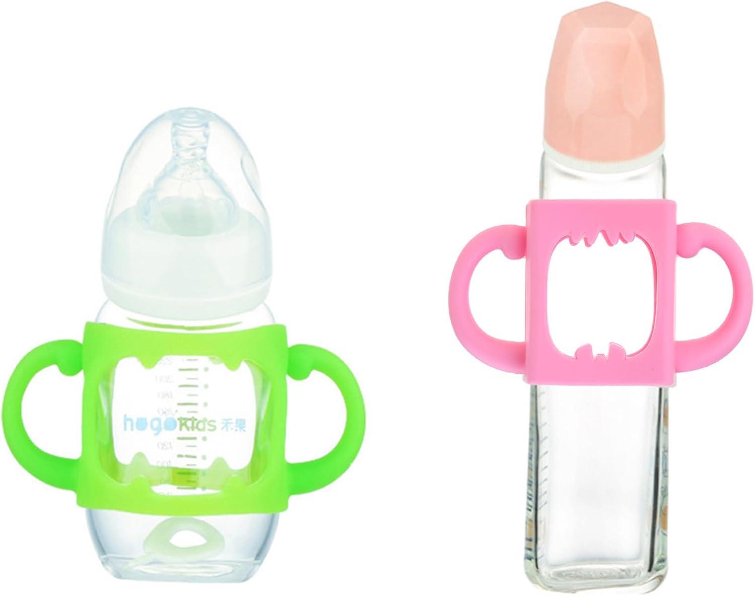 Newborn Bottle Grip Handle Compatible Silicone Handles for Bottle Baby Feeding Bottle Accessories,Silicone