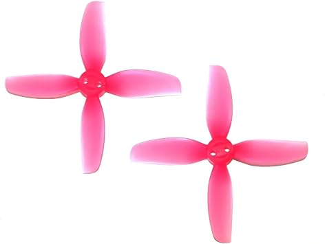 8pcs HQProp T3X3X4 3 Inch 4-Blade T-Mount Propeller Set 4x CW / 4x CCW Pink
