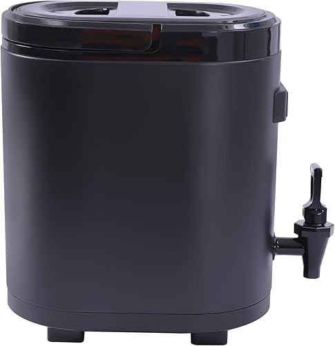 Miniatura 2 de Dispensador de bebidas aislado, dispensador térmico de bebidas frías y calientes de acero inoxidable 304 con termómetro, para té caliente y café,