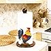 Rooster Paper Towel Holder Rooster Kitchen Decor Chicken Decor for Kitchen Roosters Farmhouse Paper Towel Holder Countertop Rustic Wood Base Paper Towel Stand