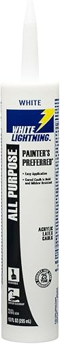 Miniatura 2 de White Lightning W13000010 Painter's Preferred - Calafateo de látex acrílico multiusos, blanco, 10 onzas líquidas