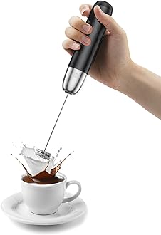 Maestri HouseRechargeable Milk Frother, LunaFro Mini Handheld Electric Foam Maker Detachable Stainless Steel Whisk Drink Mixer Foamer Mini Blender for Matcha, Lattes, Cappuccino, No StandClimatePartner certified