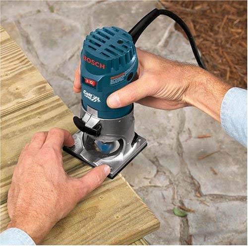 Bosch Pr20Evsk-Rt Colt Palm Grip 5.7 Amp 1-Horsepower Fixed Base Variable Speed Router With Edge Guide (Renewed) #TOP1