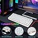 Teclado mecánico, AK33 Teclado mecánico para juegos con cable USB retroiluminado con...