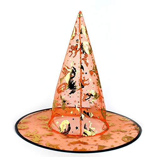 FancyDressWale Witch Hats Caps, Witch Costume Accessory for Adults and Kids, Halloween Christmas Witch Decoration, Party Cosplay Favors