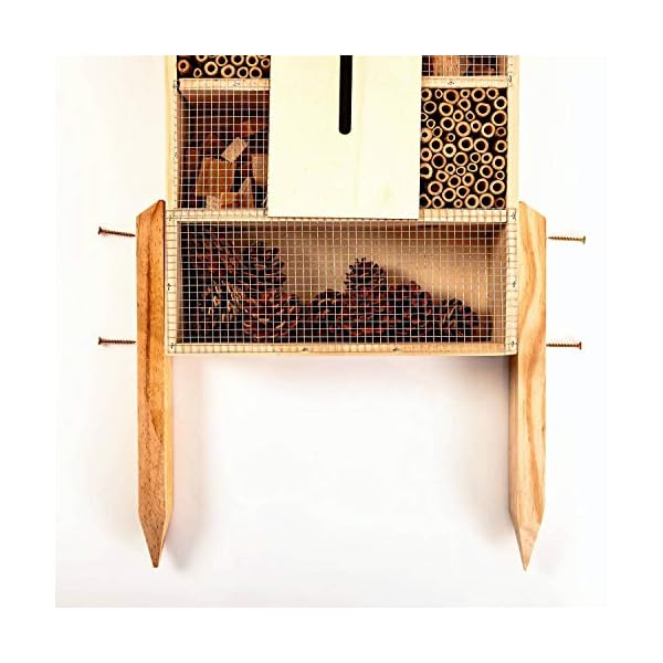 bambuswald© Insektenhotel ca 78 x 37 cm | Bienenhotel Unterschlupf für Insekten - Insektenhaus Naturmaterialien… – Bild 5