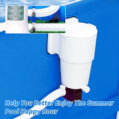 Replacement Pool Hose,1.25" Diameter Accessory Pool Pump Replacement Hose 59” Long For Above Ground Pools - Filter Pump Hose Bundled With Metal Clamps (2 Hoses+4 Clamps)… #TOP4